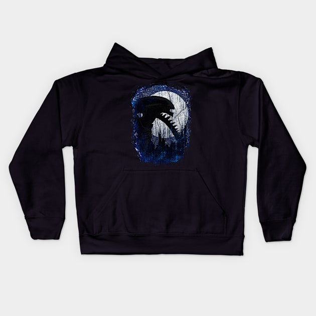 Invaders From The Deep Space Kids Hoodie by Original_Wicked